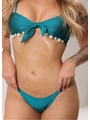 BIQUÍNI TOP PÉROLAS CALCINHA FIO DUPLO VERDE TURQUESA COLEÇÃO FUNDO DO MAR - 3