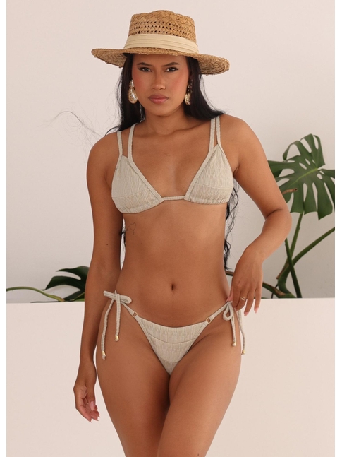 BIQUÍNI CORTININHA CRUZADO CALCINHA DE AMARRAR NUDE COLEÇÃO FLUIR