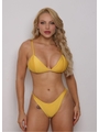 BIQUÍNI TRILOBAL REGULADOR CALCINHA EMPINA BUMBUM AMARELO COLEÇÃO BRASIL RAIZ - 1