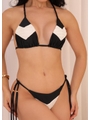 BIQUÍNI CORTININHA TRANÇA CALCINHA DE AMARRAR PRETO COLEÇÃO OÁSIS - 3