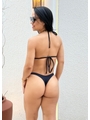 BIQUÍNI CORTININHA CALCINHA BRONZE PRETO COLEÇÃO BRONZE LOOKDUDA - 2