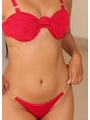 BIQUÍNI MEIA TAÇA NÓ CALCINHA DE AMARRAR VERMELHO COLEÇÃO SOLARE - 3