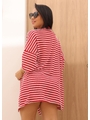 SAÍDA DE PRAIA KIMONO COM SHORT VERMELHO 1410 - 2