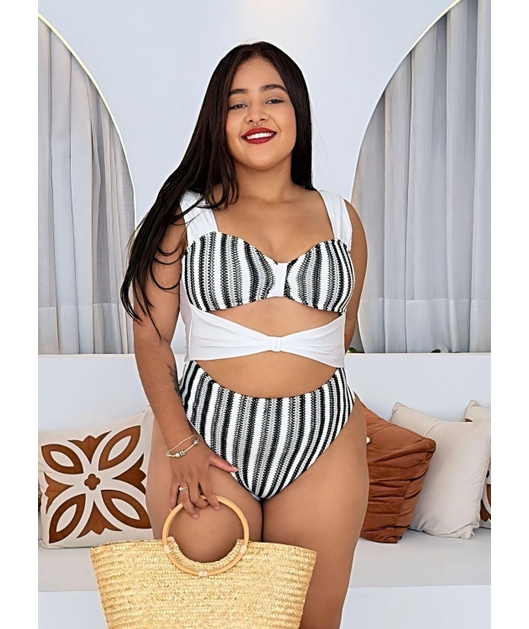 MAIÔ RECORTES BRANCO COLEÇÃO MARINE