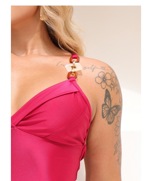 MAIÔ ELOS DECOTE V MARSALA COLEÇÃO MAREIA