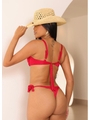 BIQUÍNI MEIA TAÇA NÓ CALCINHA DE AMARRAR VERMELHO COLEÇÃO SOLARE - 2