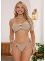 BIQUÍNI TOP FLOR CALCINHA DE AMARRAR AREIA COLEÇÃO MULHER - 1