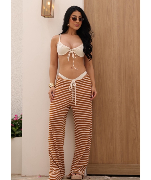 SAÍDA DE PRAIA CALÇA CARAMELO 1411