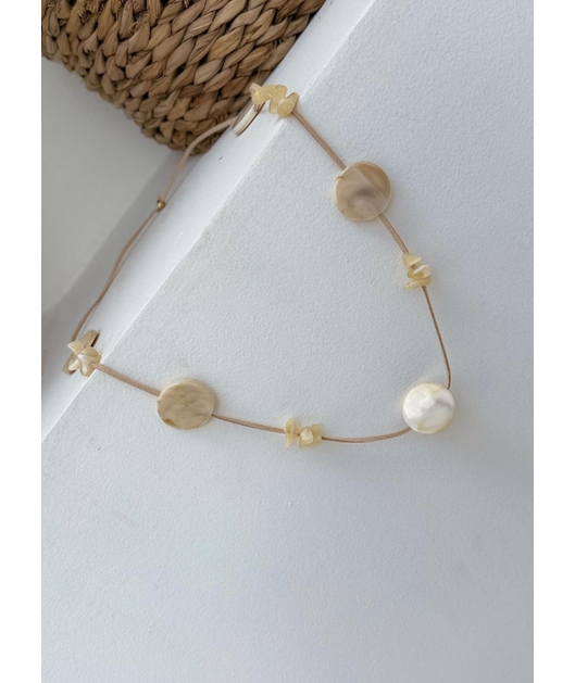 ACESSÓRIO DE PRAIA CORDÃO OFF WHITE