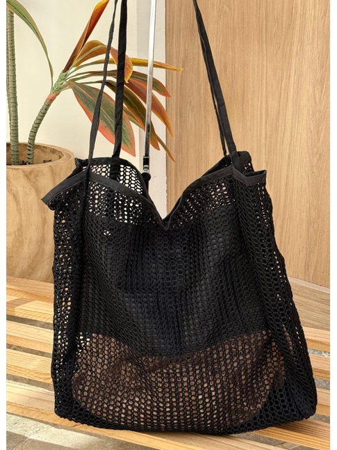 BOLSA TOTE TELADA PRETA M36