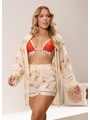 SAÍDA DE PRAIA KIMONO COM SHORT NUDE COLEÇÃO FUNDO DO MAR F20 - 1