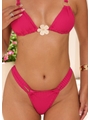 BIQUÍNI CORTININHA FLOR CALCINHA RECORTE ROSA COLEÇÃO BEACH GLAM - 3