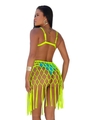 SAÍDA DE PRAIA MINI SAIA MACRAMÊ VERDE NEON COLEÇÃO NEON - 2