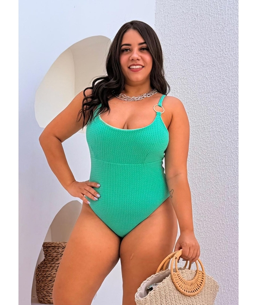 MAIÔ ALÇAS COM ARGOLA VERDE COLEÇÃO SARDENHA