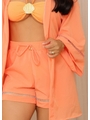 SAÍDA DE PRAIA KIMONO COM SHORT LARANJADO COLEÇÃO PUNTA CANA - 3