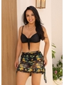 SAÍDA DE PRAIA MINI SAIA NO TULE ESTAMPA LIMONE NERO COLEÇÃO FRUIT - 1