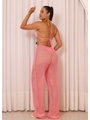 SAÍDA DE PRAIA CALÇA CROCHÊ ROSA COLEÇÃO FOLIA - 2