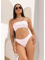 BIQUÍNI TOP FAIXA CALCINHA ASA DELTA LISTRA ROSA COLEÇÃO VERÃO EUROPEU - 1