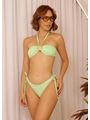 BIQUÍNI TOP CONCHA CALCINHA DE AMARRAR VERDE COLEÇÃO PUNTA CANA - 1