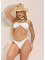 BIQUÍNI TOP CALCINHA DE AMARRAR BRANCO COLEÇÃO PÉROLA - 1