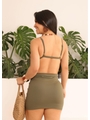 SAÍDA DE PRAIA MINI SAIA GRINGA VERDE MILITAR COLEÇÃO ALTO VERÃO - 2