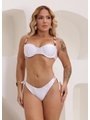 BIQUÍNI MEIA TAÇA ELOS CALCINHA DE AMARRAR BRANCO COLEÇÃO MAREIA - 1
