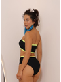 COMBO DE CARNAVAL BIQUÍNI TOP PRETO E MINI SAIA VERDE NEON COLEÇÃO ESQUENTA FOLIA - 3