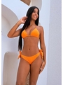BIQUÍNI CORTININHA CALCINHA DE AMARRAR LARANJADO COLEÇÃO SARDENHA - 1