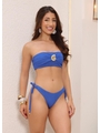 BIQUÍNI TOP ALÇAS REMOVÍVEIS CALCINHA DE AMARRAR AZUL COLEÇÃO FEST NEW YEAR - 1