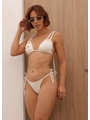 BIQUÍNI CORTININHA CONCHAS CALCINHA DE AMARRAR OFF WHITE LOOKFI4896 - 1
