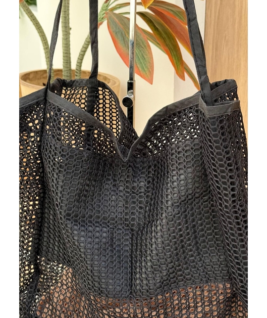 BOLSA TOTE TELADA PRETA M36