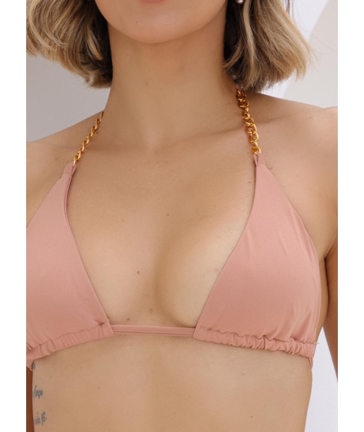 BIQUÍNI CORTININHA CORRENTE CALCINHA FIO DUPLO CARAMELO COLEÇÃO ISA COMB2562