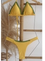 BIQUÍNI CORTININHA CALCINHA FIO DUPLO AMARELO COLEÇÃO BRASIL RAIZ - 4