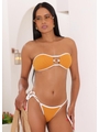 BIQUÍNI TOP TOMARA QUE CAIA CALCINHA DE AMARRAR CARAMELO COLEÇÃO ÁGUA VIVA COMBVAN719 - 1