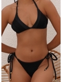 BIQUÍNI TOP CALCINHA DE AMARRAR PRETO COLEÇÃO PURO AMOR DROP 1 - 3