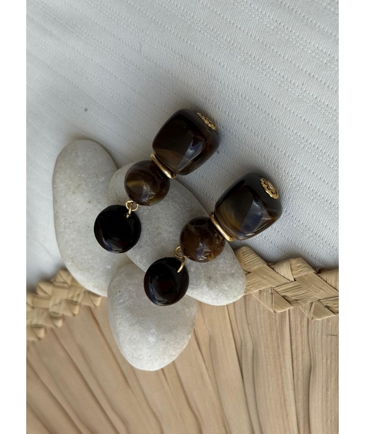 ACESSÓRIO DE PRAIA BRINCO MARROM