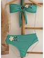 BIQUÍNI TOP ARGOLA CALCINHA TALA VERDE COLEÇÃO ESSENCIA BORDADAS - 1