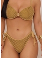 BIQUÍNI ARO INTEIRO CROCHÊ CALCINHA DE AMARRAR MEL COLEÇÃO ILHABELA - 3