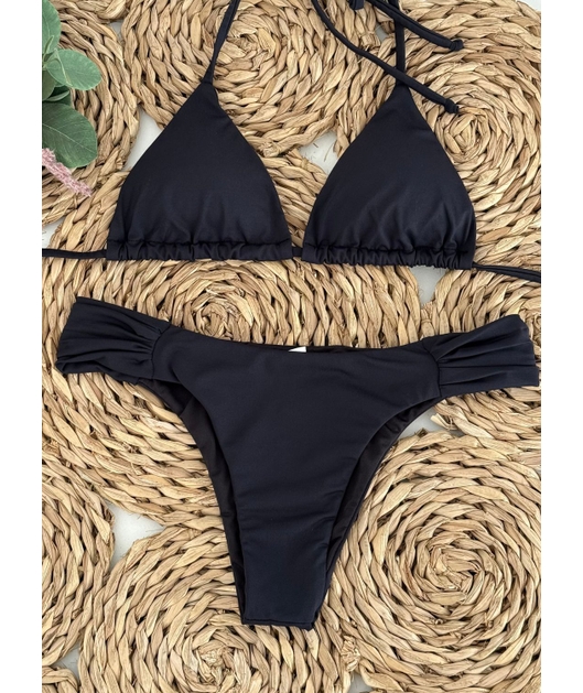 BIQUÍNI CORTININHA CALCINHA BORBOLETA PRETO COLEÇÃO CALIENTE