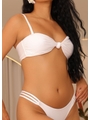 BIQUÍNI TOP NÓ CALCINHA STRAPPY BRANCO COLEÇÃO COR DO PECADO - 3