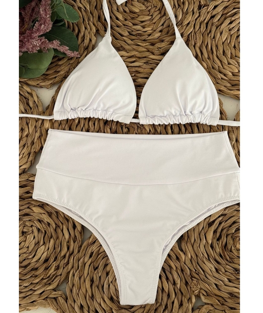 BIQUÍNI CORTININHA CALCINHA TALA BRANCO COLEÇÃO CALIENTE