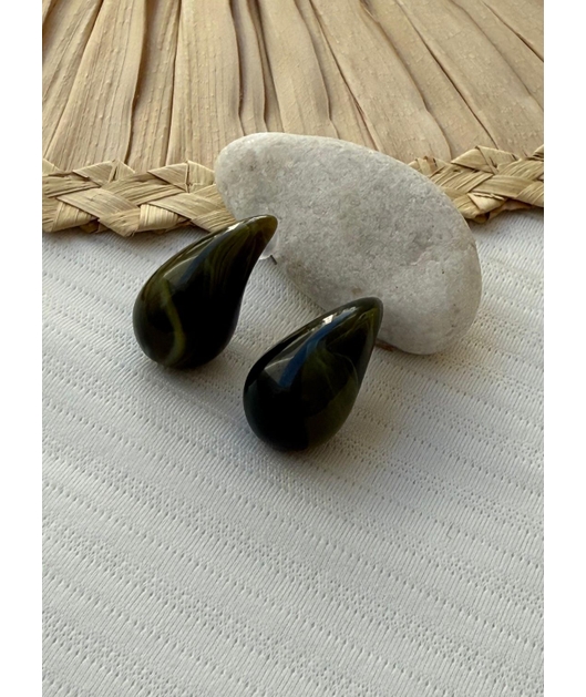 ACESSÓRIO DE PRAIA BRINCO ESFERA VERDE ESMERALDA