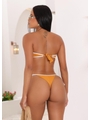BIQUÍNI TOP TOMARA QUE CAIA CALCINHA DE AMARRAR CARAMELO COLEÇÃO ÁGUA VIVA COMBVAN719 - 2