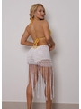 SAÍDA DE PRAIA SAIA CROCHÊ COM FRANJA OFF WHITE COLEÇÃO BRASIL RAIZ - 2