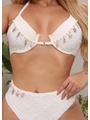 BIQUÍNI MEIA TAÇA CONHA CALCINHA ALTA BRANCO COLEÇÃO ESSÊNCIA BORDADAS - 3