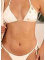 BIQUÍNI CORTININHA CONCHAS CALCINHA DE AMARRAR OFF WHITE COLEÇÃO CLAREIA - 3