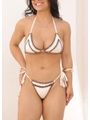 BIQUÍNI CORTININHA ARTESANAL CALCINHA DE AMARRAR OFF WHITE COLEÇÃO PÉ NA AREIA LOOK568 - 3