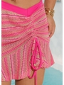 SAÍDA DE PRAIA MINI SAIA BABADO ROSA COLEÇÃO ÁGUA DE COCO - 3