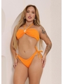 BIQUÍNI TOP CALCINHA DE AMARRAR LARANJADO COLEÇÃO PÉROLA - 1