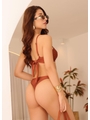 BIQUÍNI TOP NÓ CALCINHA STRAPPY MARROM COLEÇÃO COR DO PECADO - 2